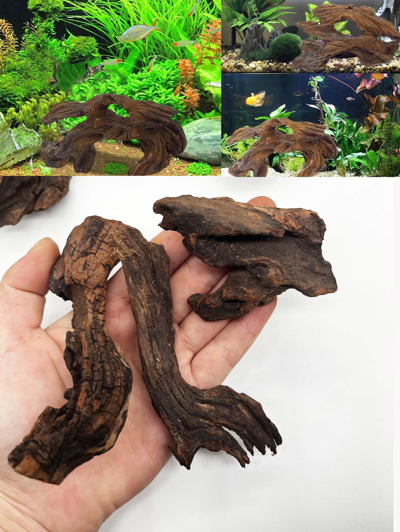 Aquarium Planted Wood - 3 pezzi ﻿ Set di legni