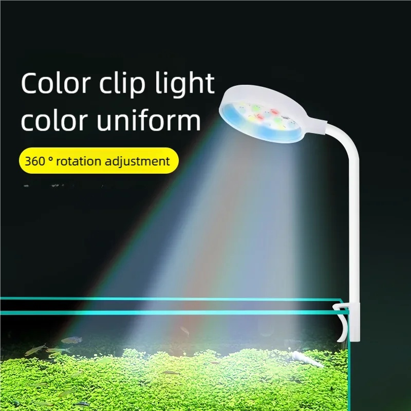 Aquarium Plant Grow Light - Lampada LED 3W a Clip per