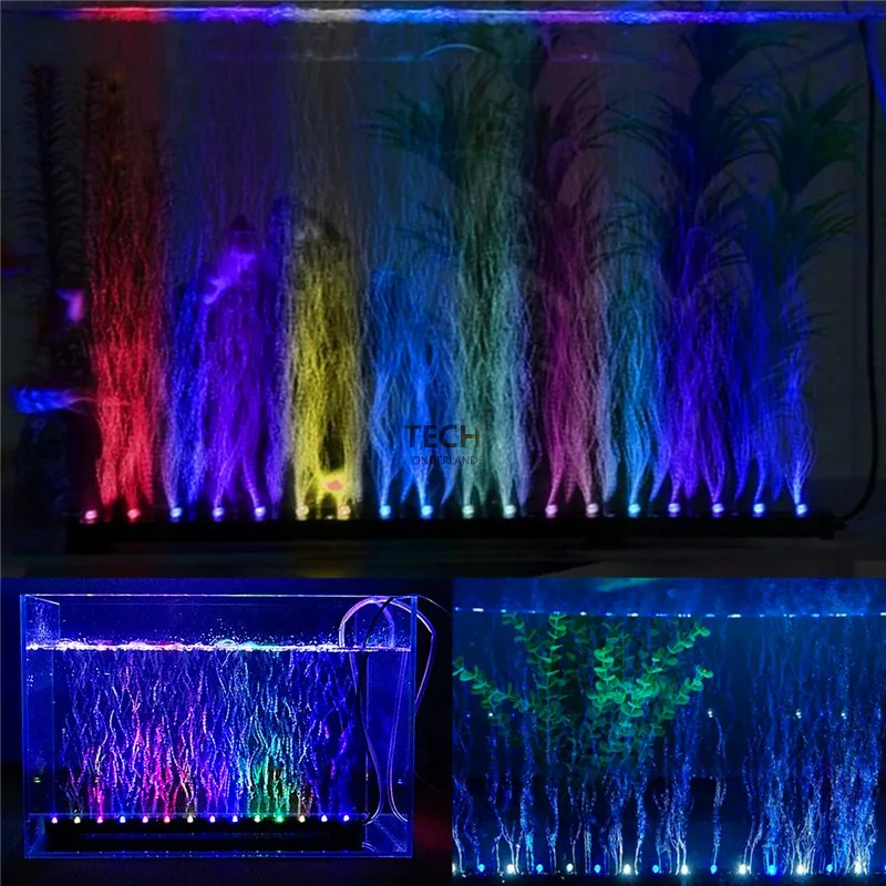 Aquarium Plant Grow Light - Acquario acquario sommergibile subacqueo bolla d'aria
