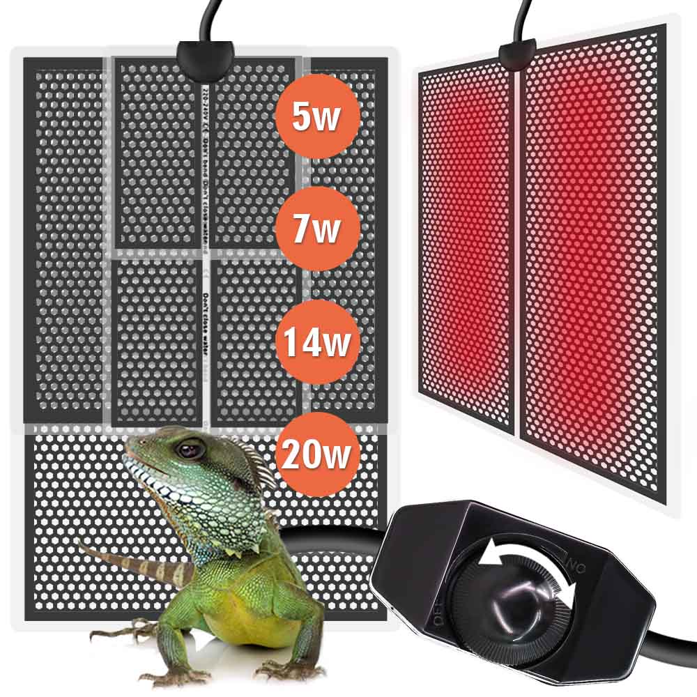 Planted Aquarium Heater - 5/7/14/20W Rettile Tappetino di Calore Piante