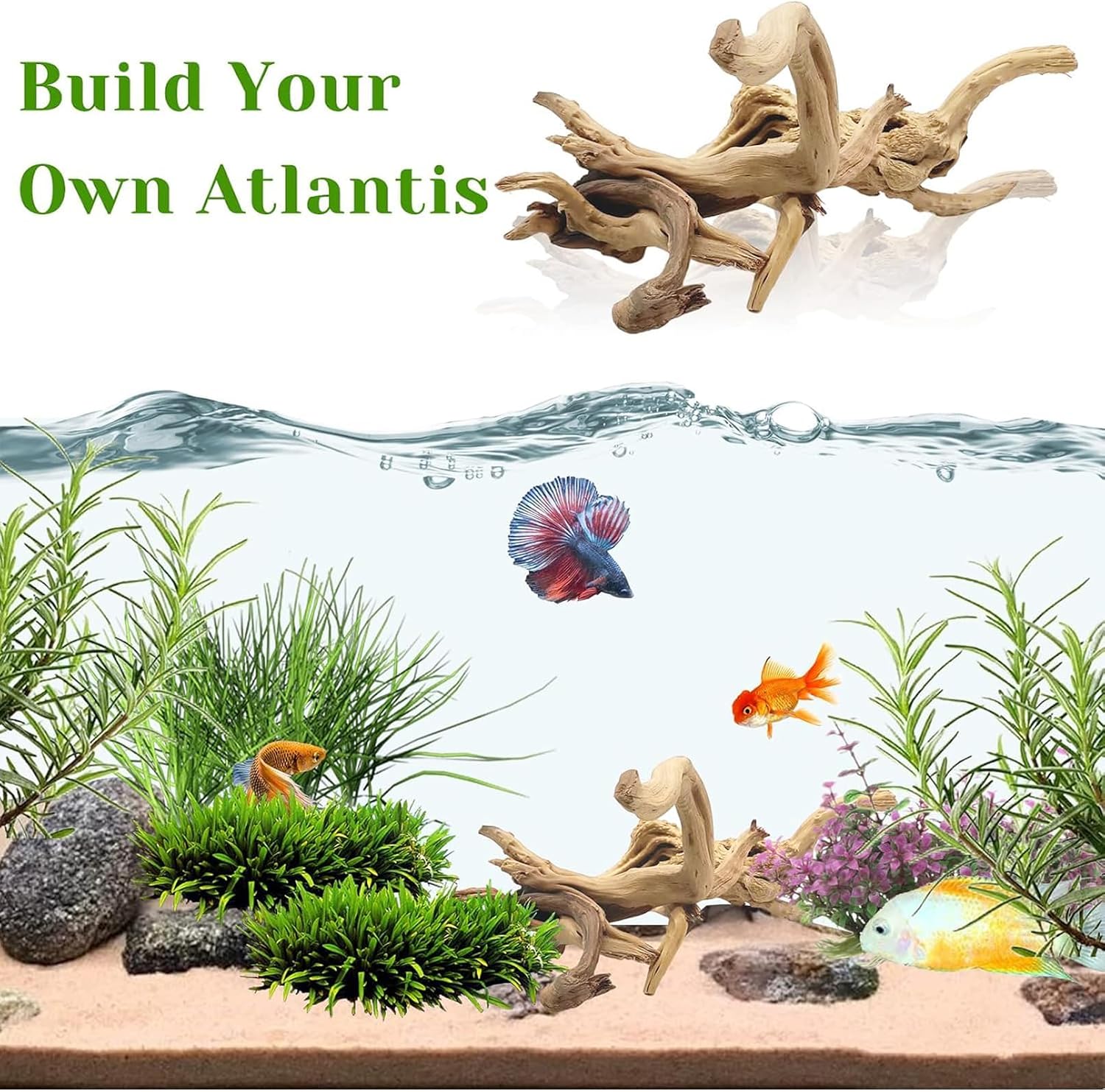 1 Pezzo 20-25CM Legno Naturale - Aquarium Planted Wood recensione e prezzo