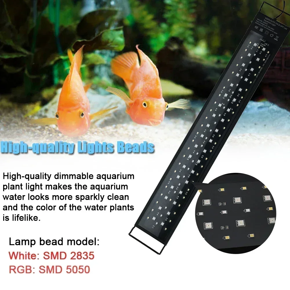 Luce LED per acquario impermea - Aquarium Plant Grow Light recensione e prezzo