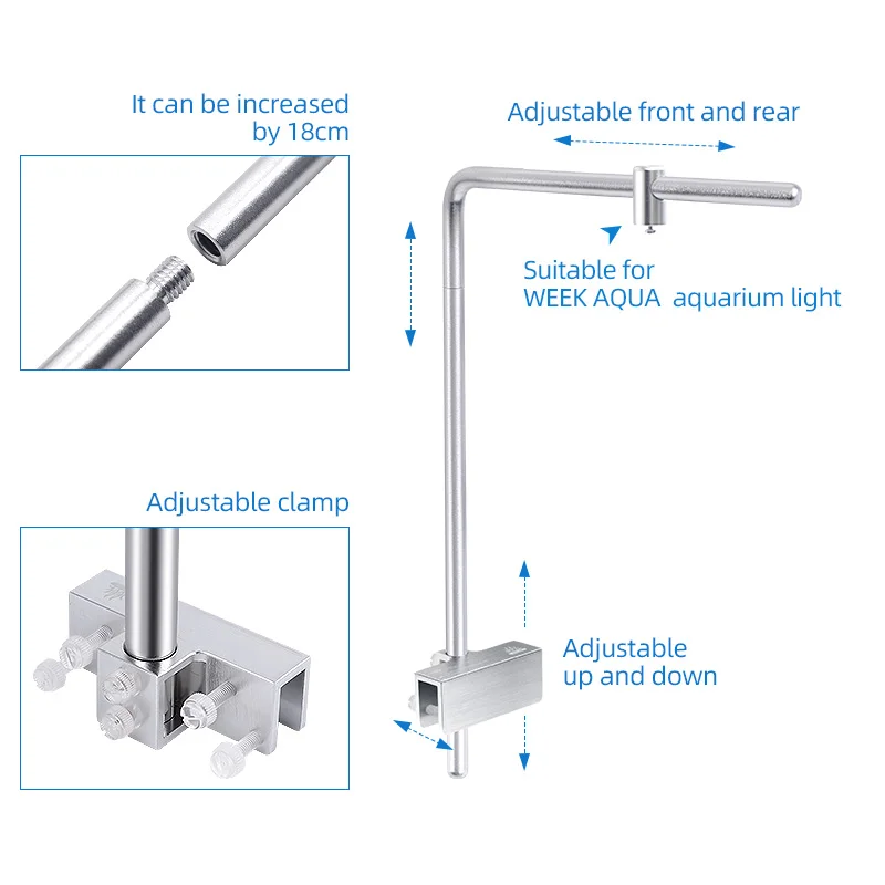 Settimana Aqua Light Stand uni - Aquarium Plant Grow Light recensione e prezzo